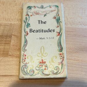 Vintage 'The Beatitudes' Booklet with Floral Design